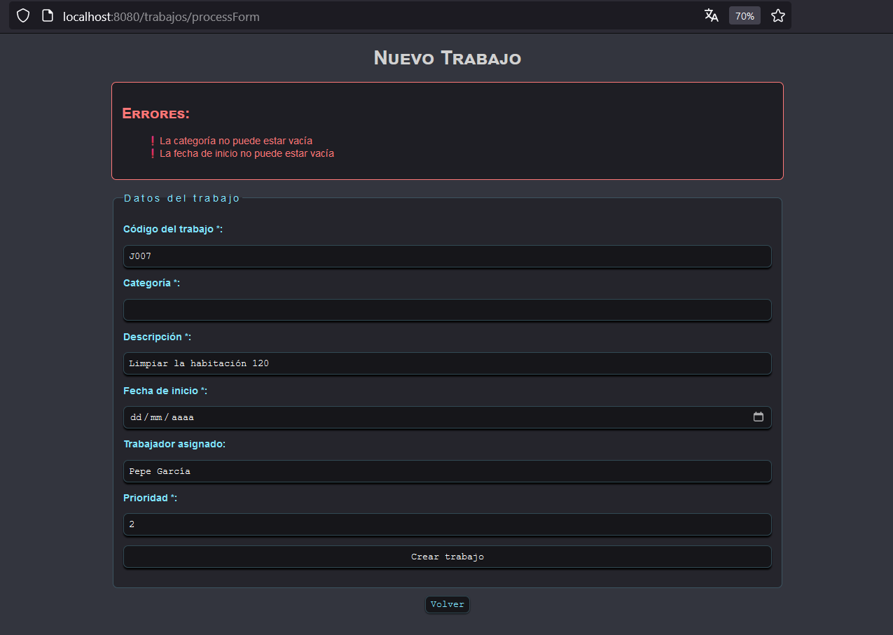 Task Add Errors